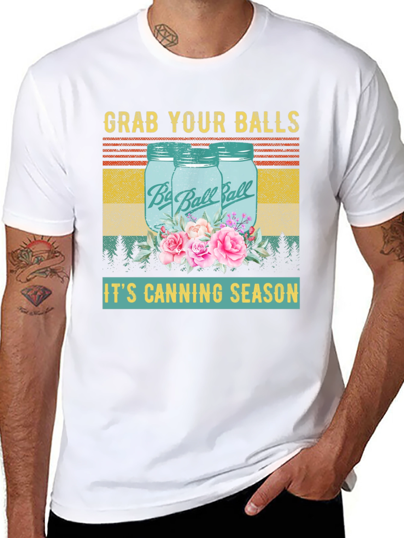 Grab Your Balls Its Canning Season Graphic T-Shirt