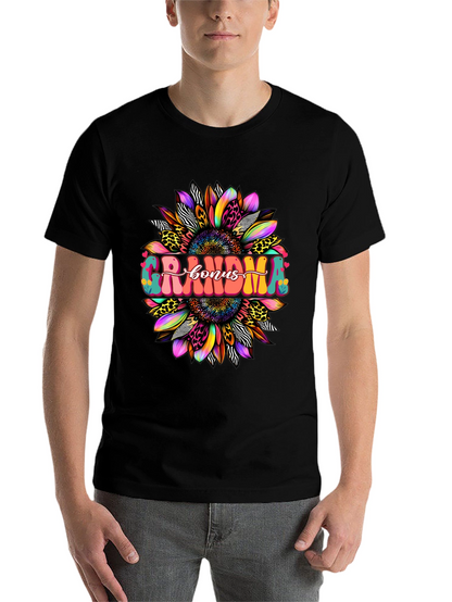 Grandma Bonus Graphic Tee - Sunflower Design
