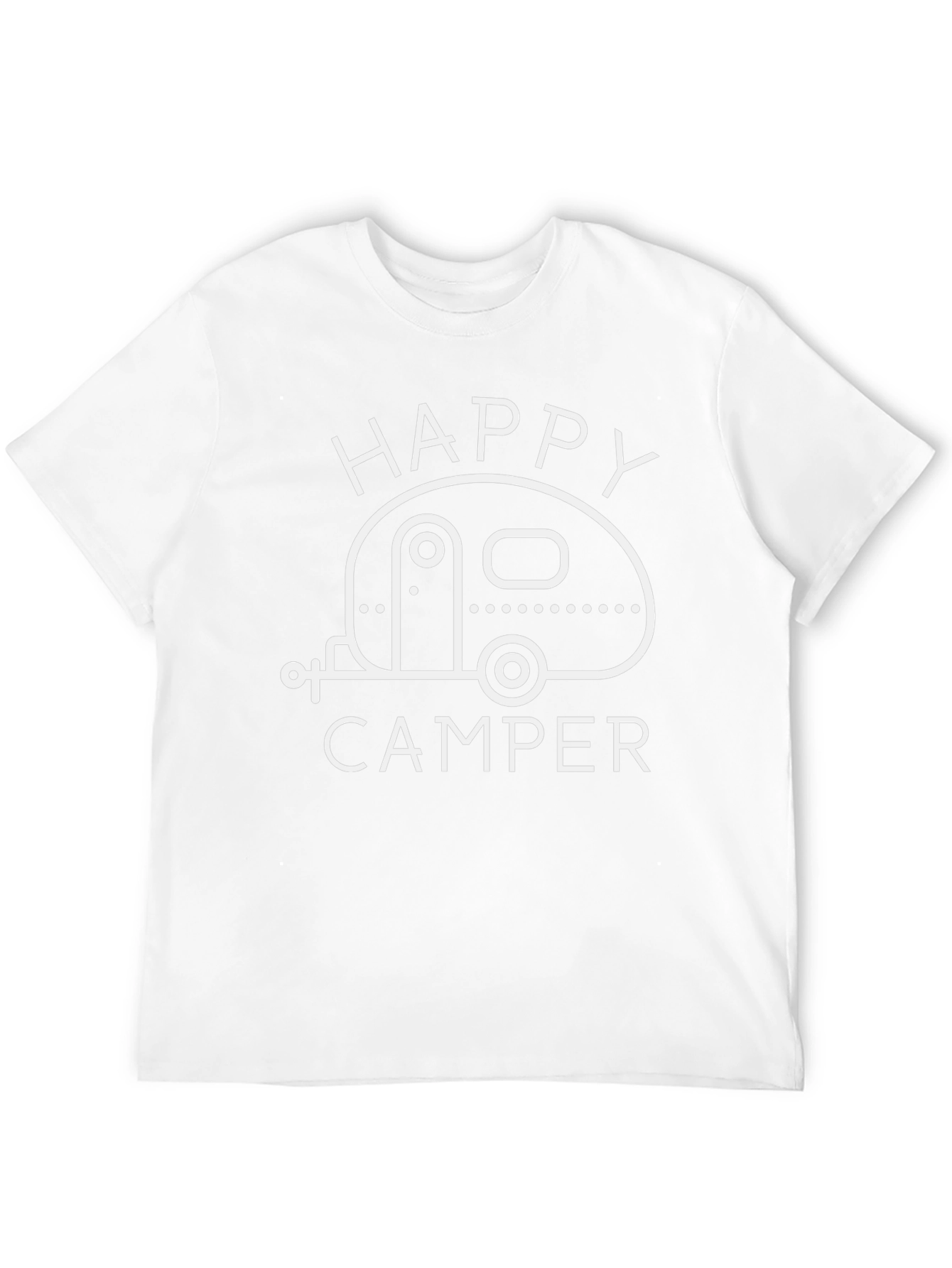 Happy Camper Graphic Tee - Black Camping T-Shirt