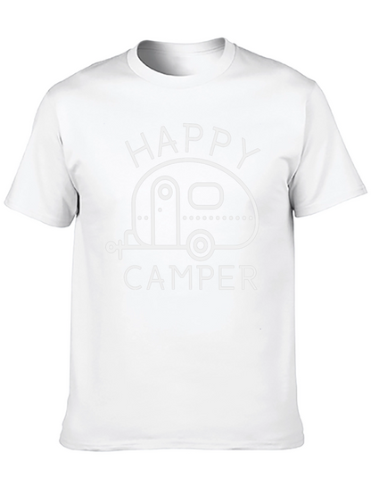 Happy Camper Graphic Tee - Black Camping T-Shirt