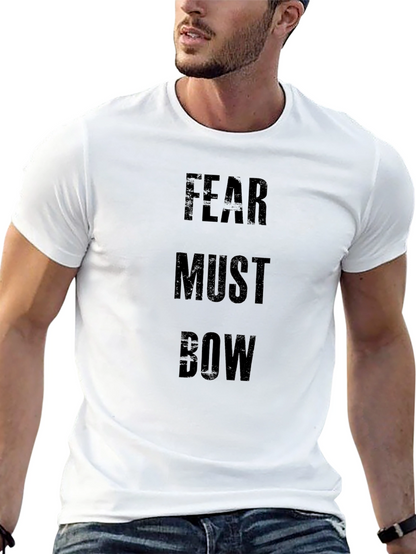 Fear Must Bow Graphic Tee - Black