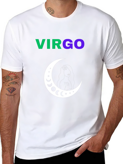 Virgo Zodiac Sign T-Shirt - Black