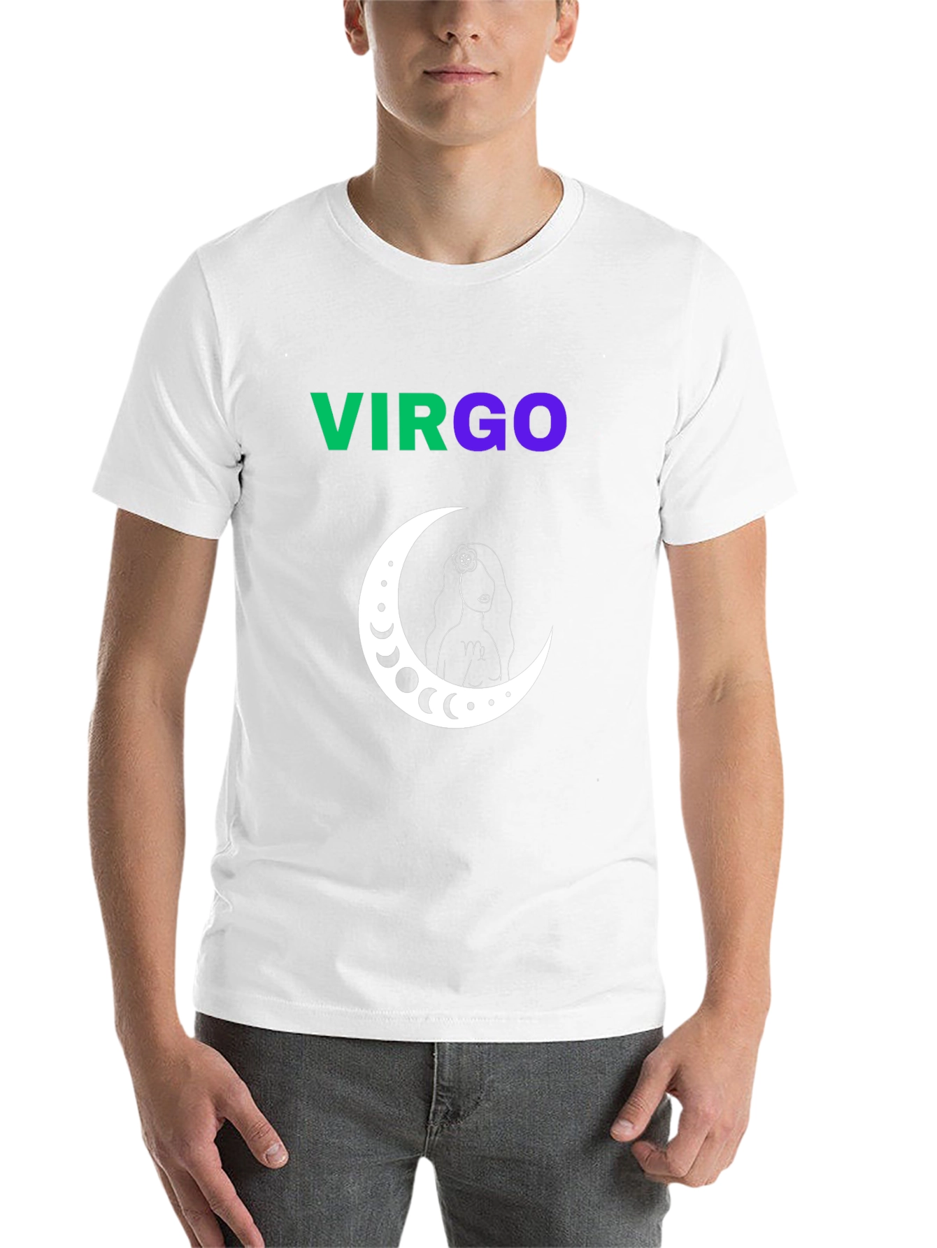 Virgo Zodiac Sign T-Shirt - Black