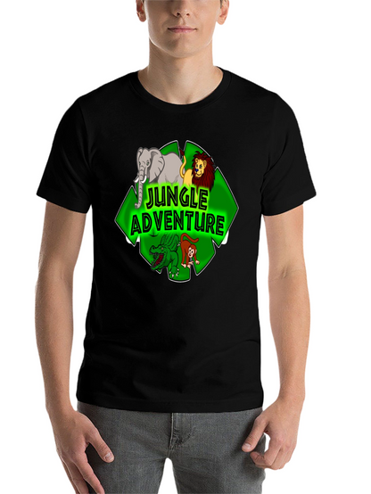 Jungle Adventure Cartoon Graphic Tee