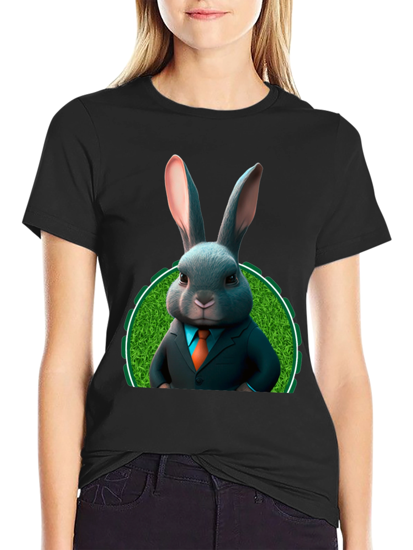 Bunny Business T-Shirt - Easter Rabbit in Suit