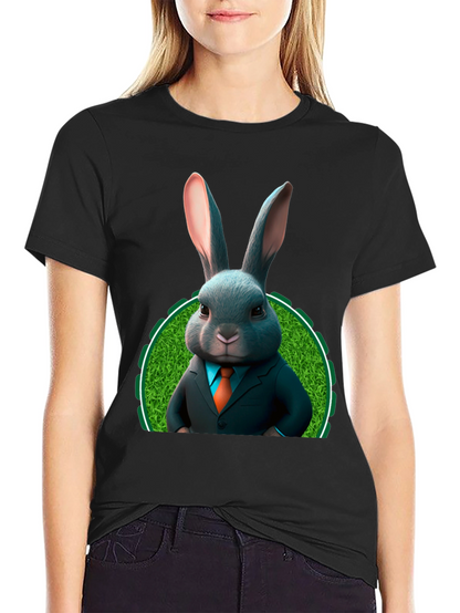 Bunny Business T-Shirt - Easter Rabbit in Suit