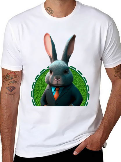 Bunny Business T-Shirt - Easter Rabbit in Suit