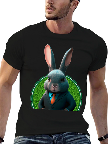 Bunny Business T-Shirt - Easter Rabbit in Suit