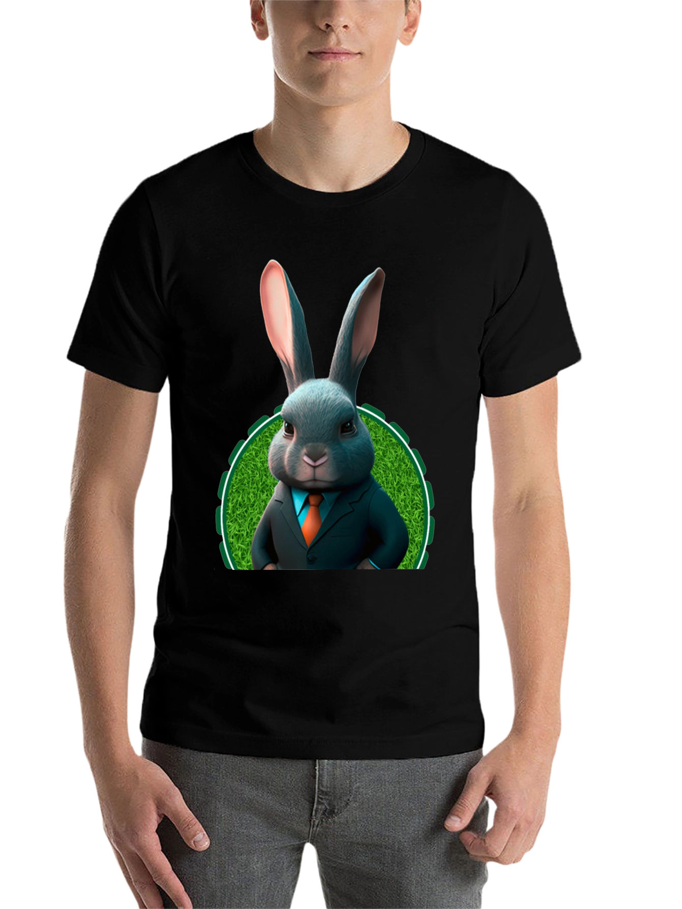 Bunny Business T-Shirt - Easter Rabbit in Suit