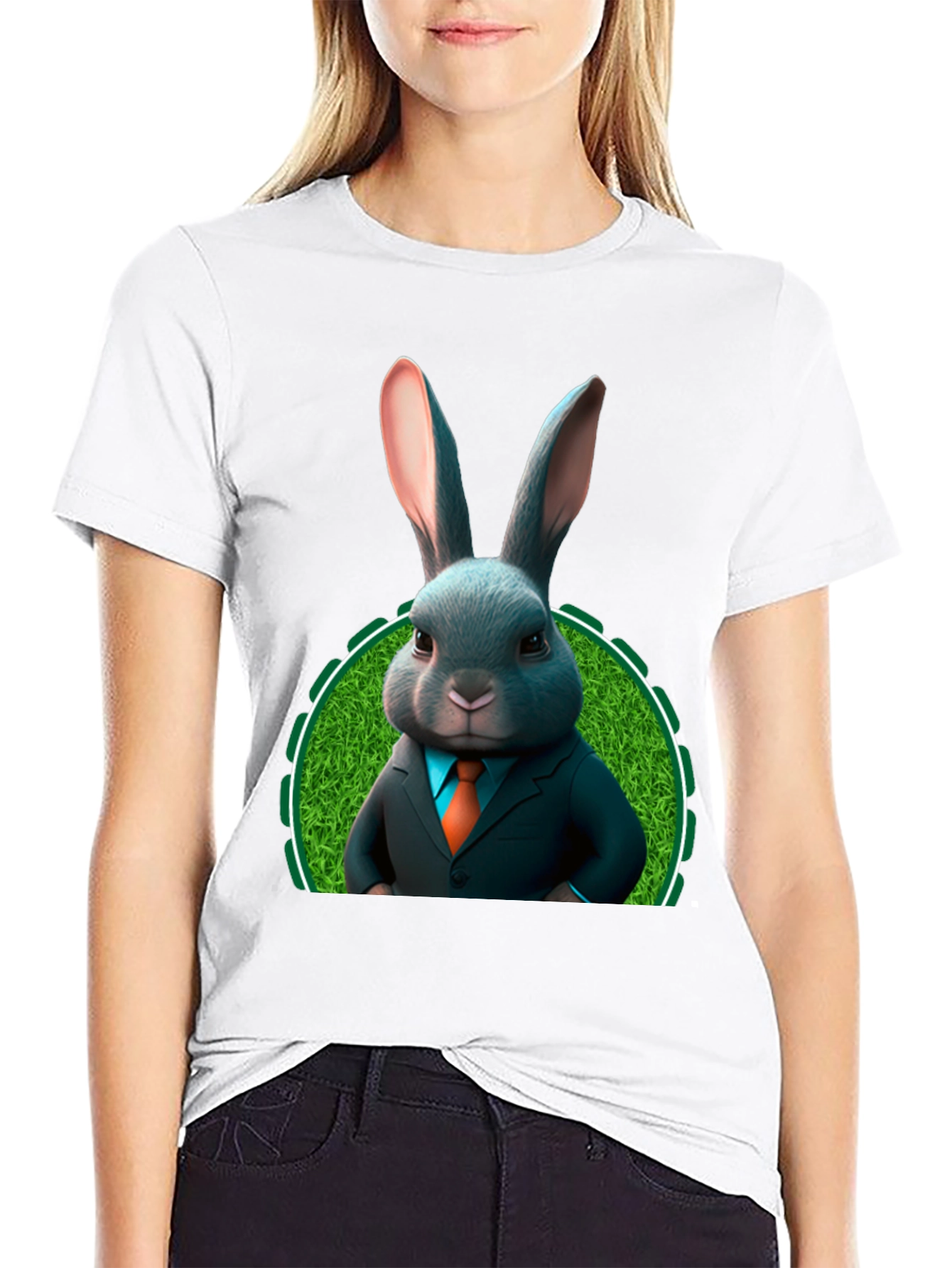 Bunny Business T-Shirt - Easter Rabbit in Suit