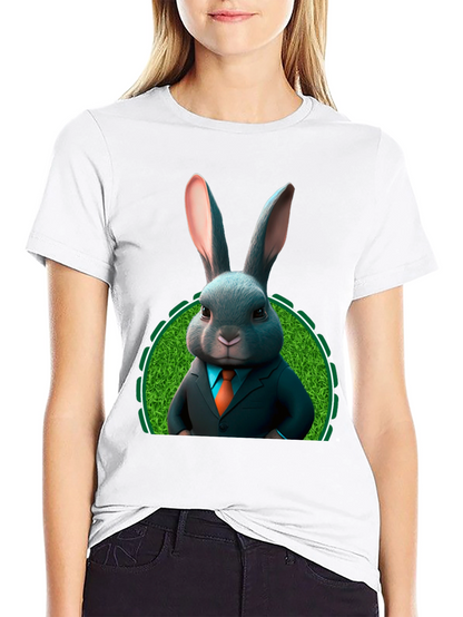 Bunny Business T-Shirt - Easter Rabbit in Suit