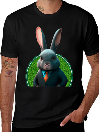 Bunny Business T-Shirt - Easter Rabbit in Suit