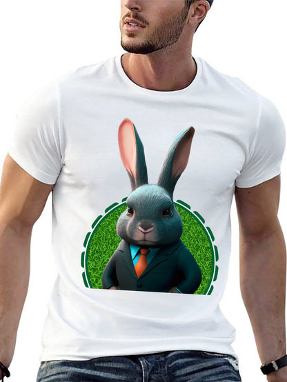 Bunny Business T-Shirt - Easter Rabbit in Suit