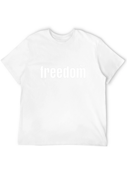 Freedom Graphic Tee - Black Cotton T-Shirt