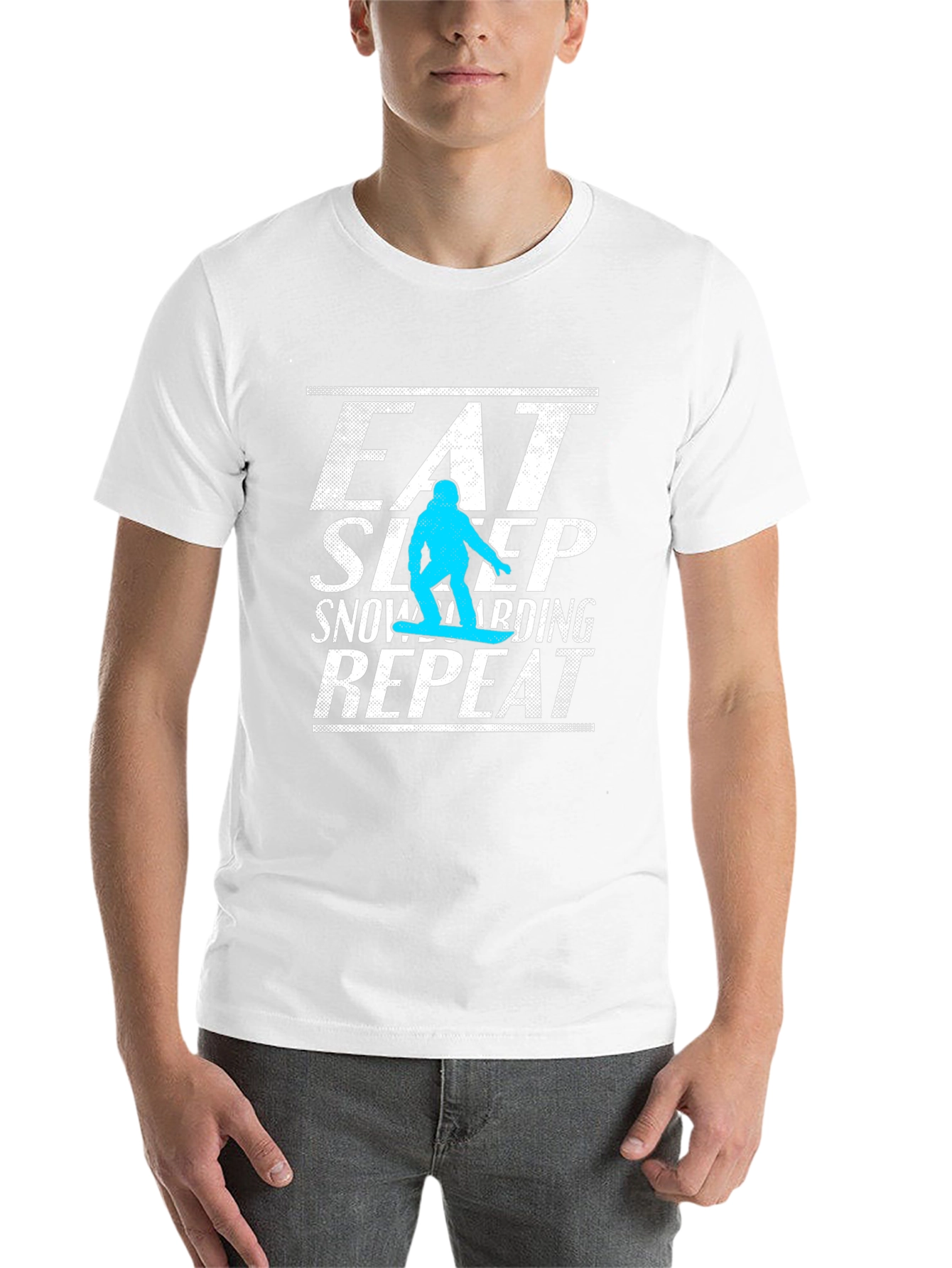 Eat Sleep Snowboarding Repeat Graphic Tee