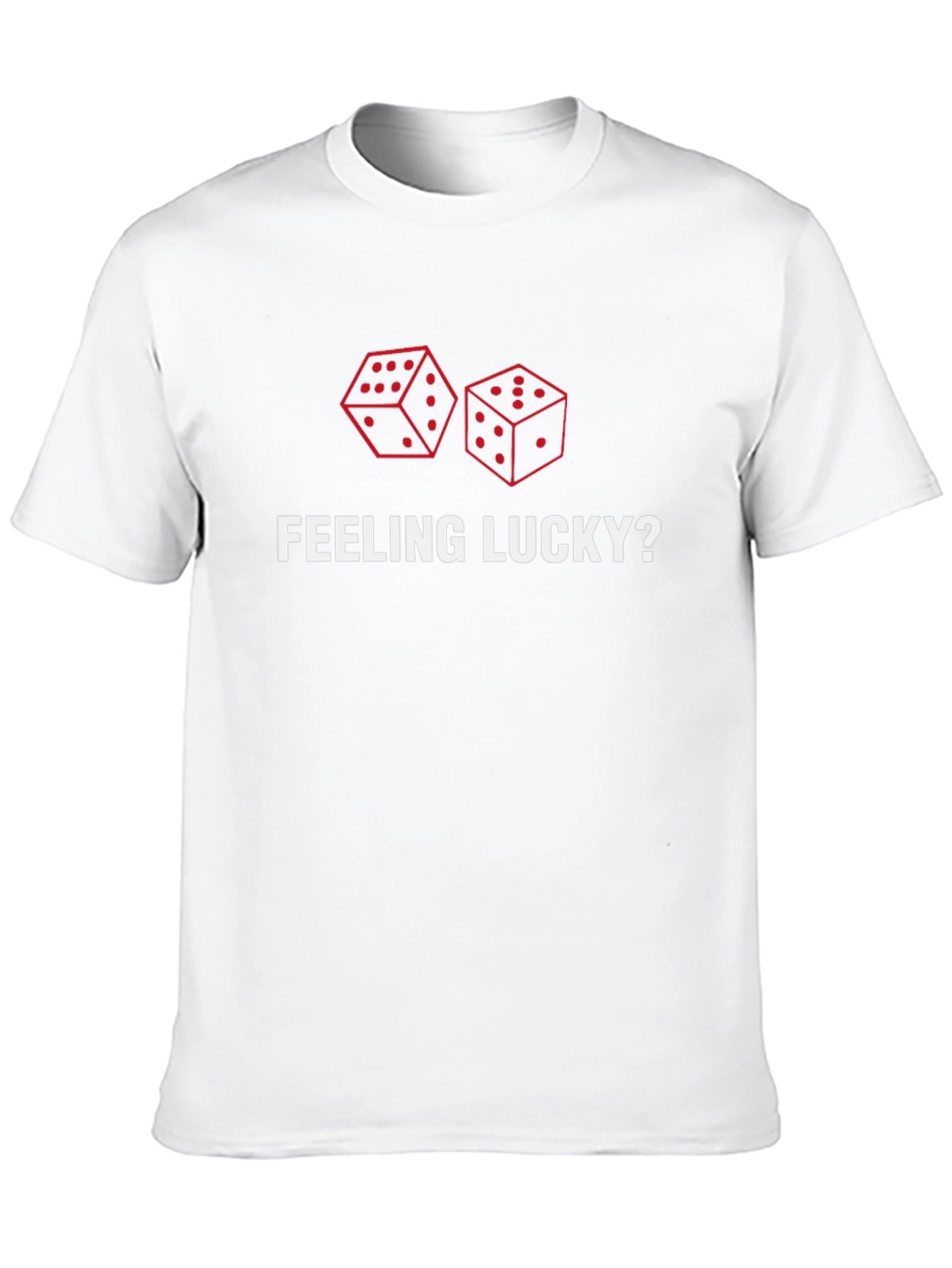 Feeling Lucky? Dice Graphic Print Tee