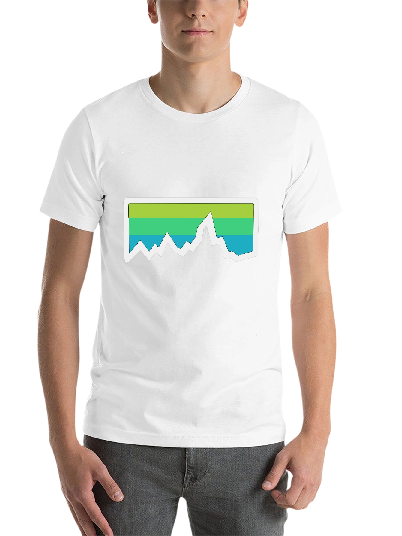Mountain Graphic Tee - Black Casual T-Shirt