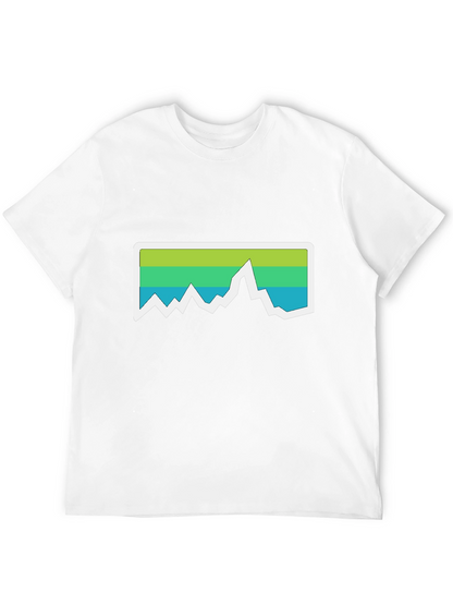 Mountain Graphic Tee - Black Casual T-Shirt