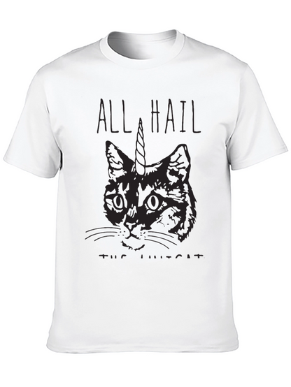 All Hail the Unicat Black T-Shirt