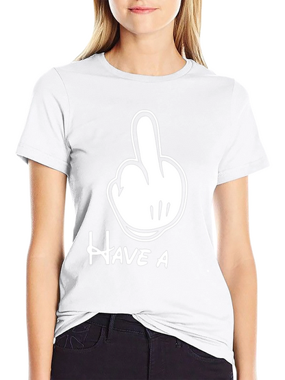 Mickey Mouse Hand Gesture Black Tee