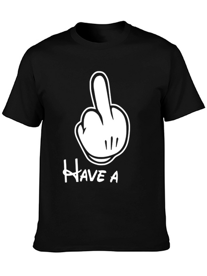 Mickey Mouse Hand Gesture Black Tee
