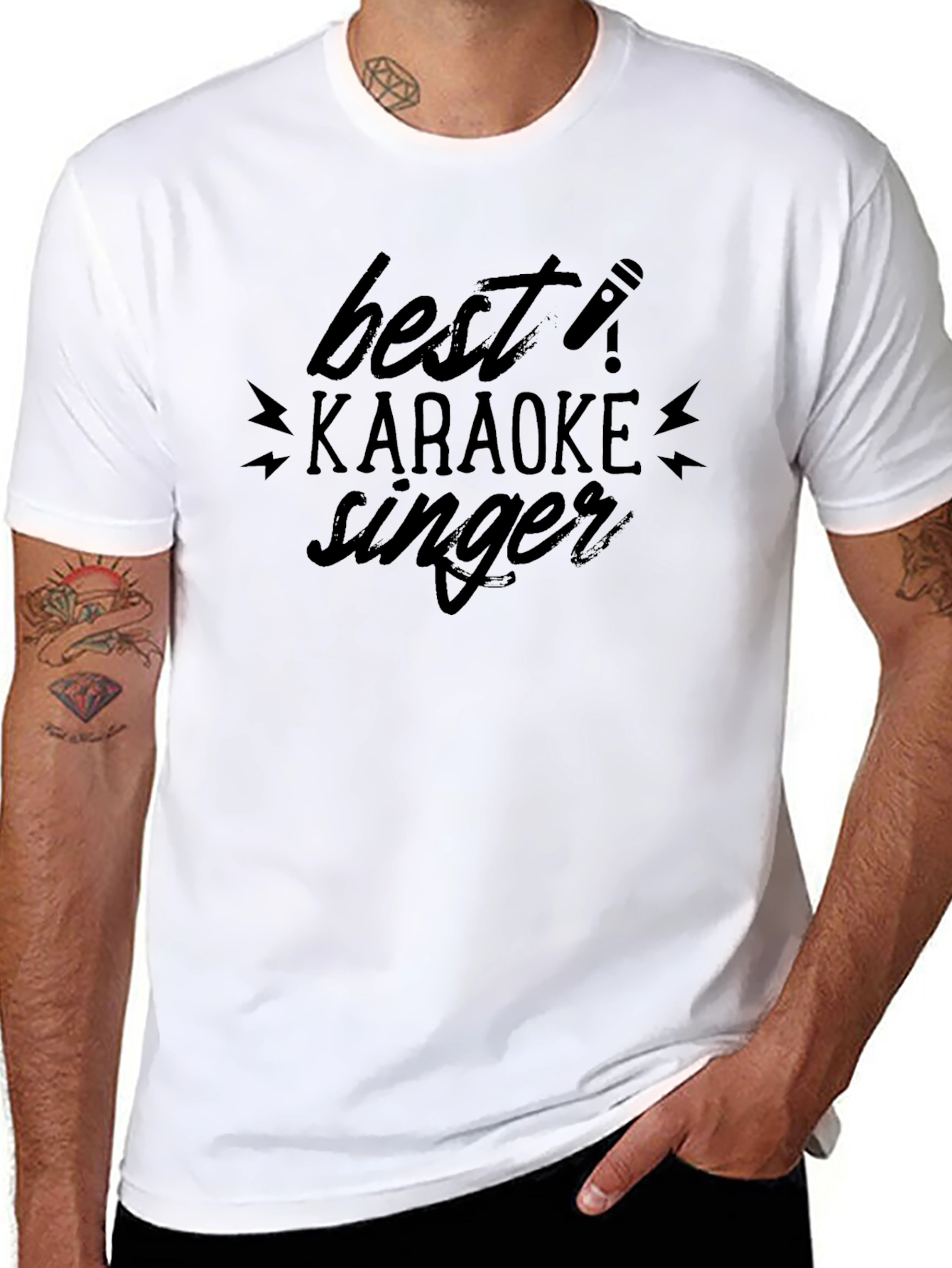 Best Karaoke Singer Black Graphic Tee