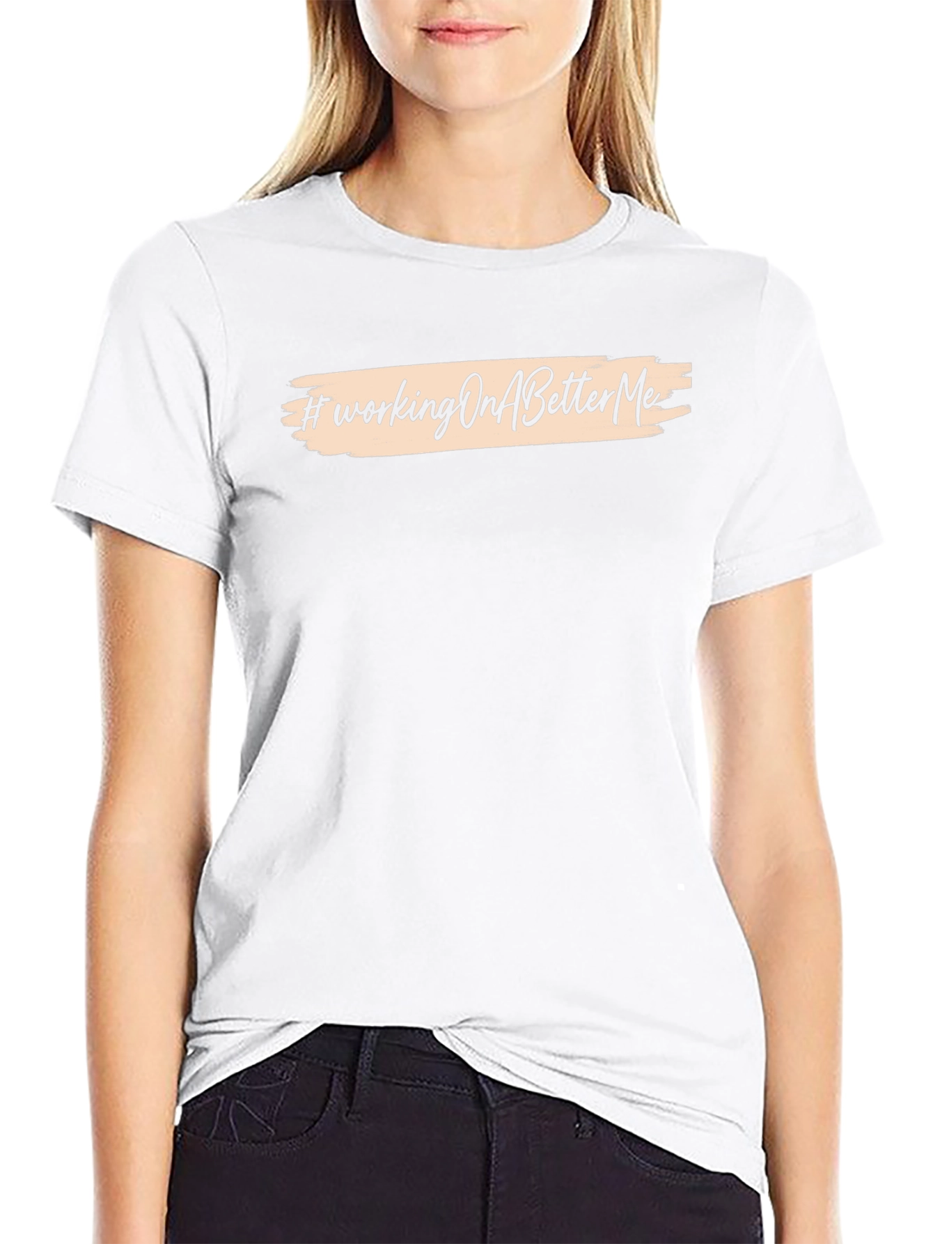 #WorkingOnABetterMe Black Graphic Tee