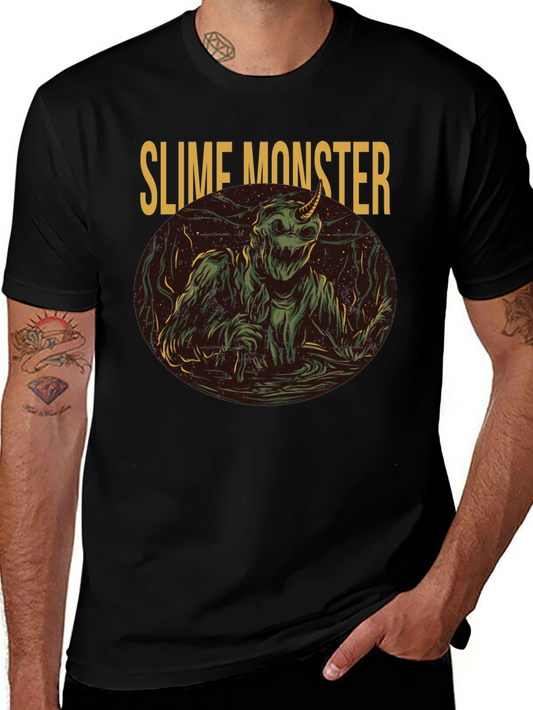 Slime Monster Graphic Tee - Unique Horror Design