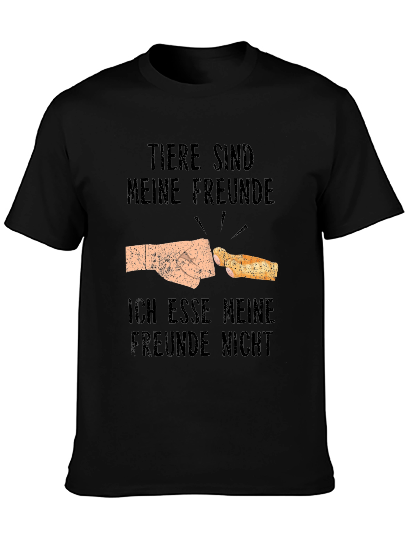 Vegan Humor T-Shirt - Tiere Sind Meine Freunde