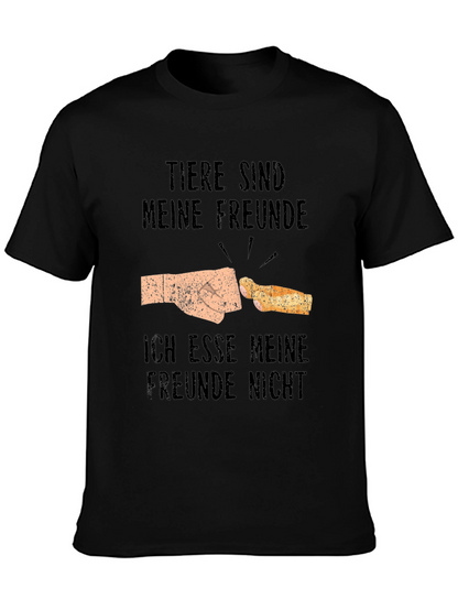 Vegan Humor T-Shirt - Tiere Sind Meine Freunde