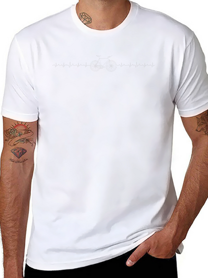 Heartbeat Biker Black T-Shirt