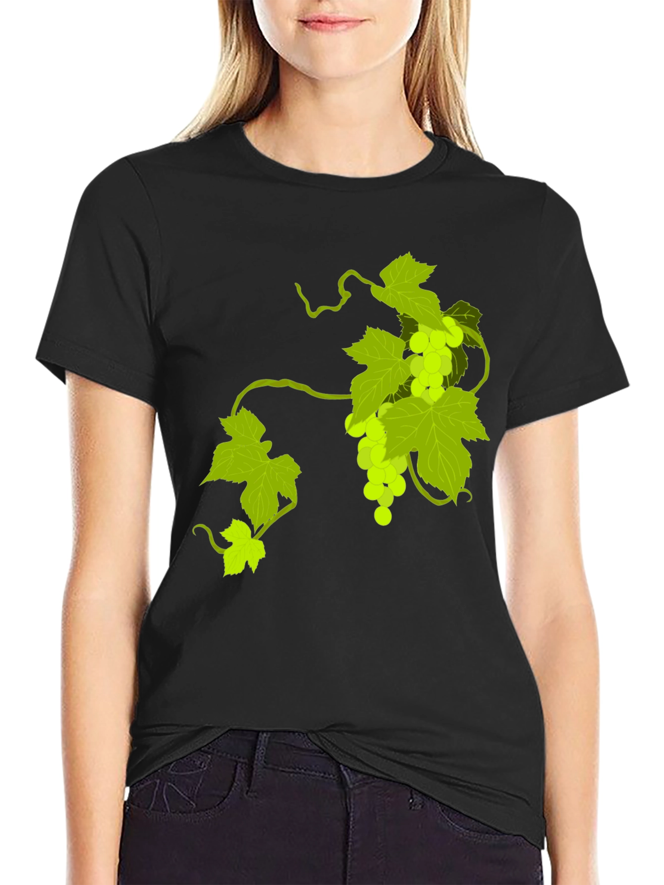 Grapes Graphic Tee - Classic Black T-Shirt