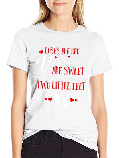Valentines Day Pregnancy Announcement T-Shirt