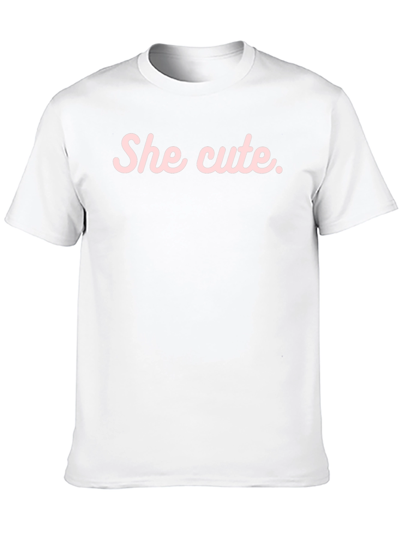 She Cute Graphic Tee - Black Casual T-Shirt