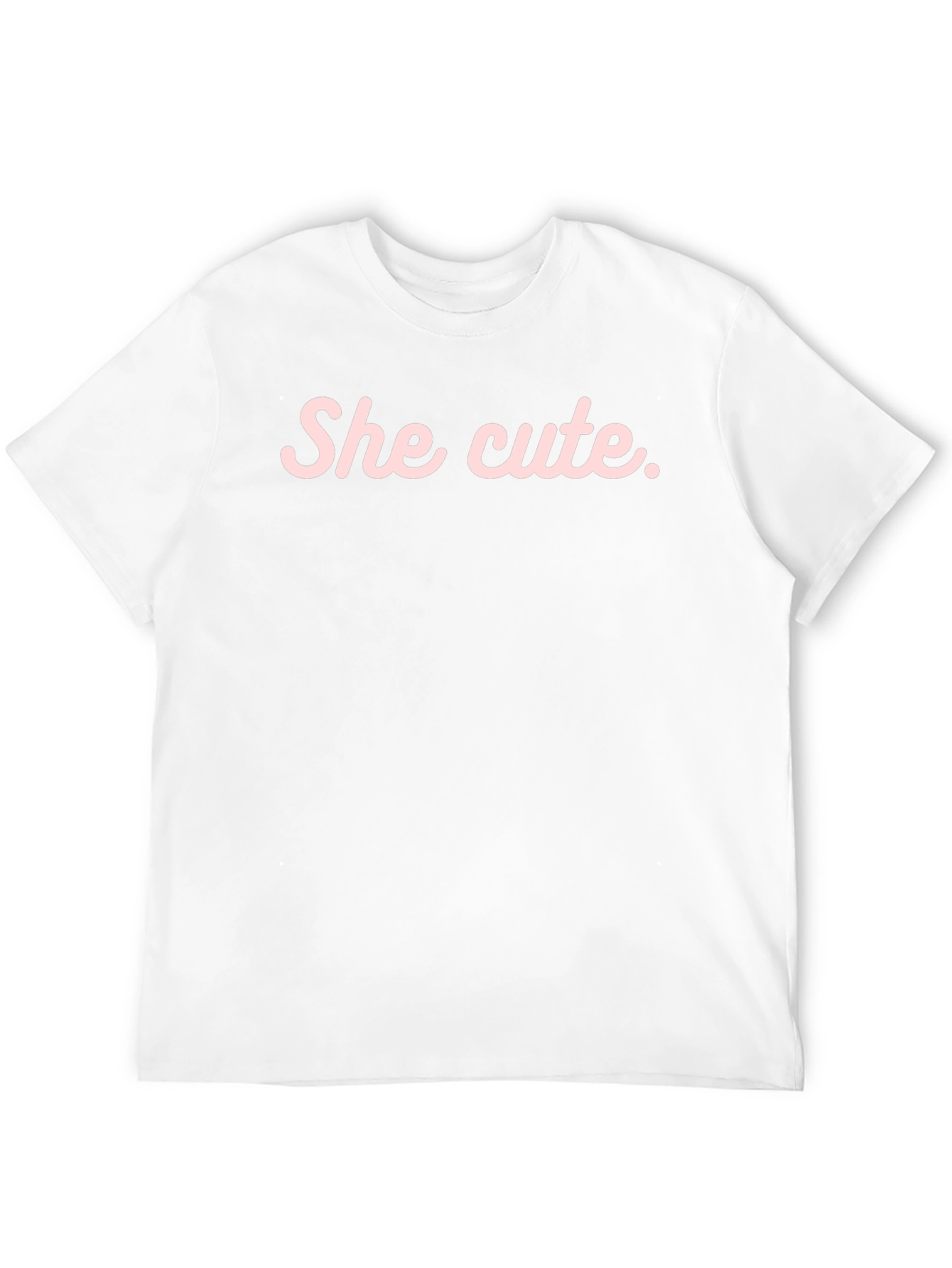 She Cute Graphic Tee - Black Casual T-Shirt