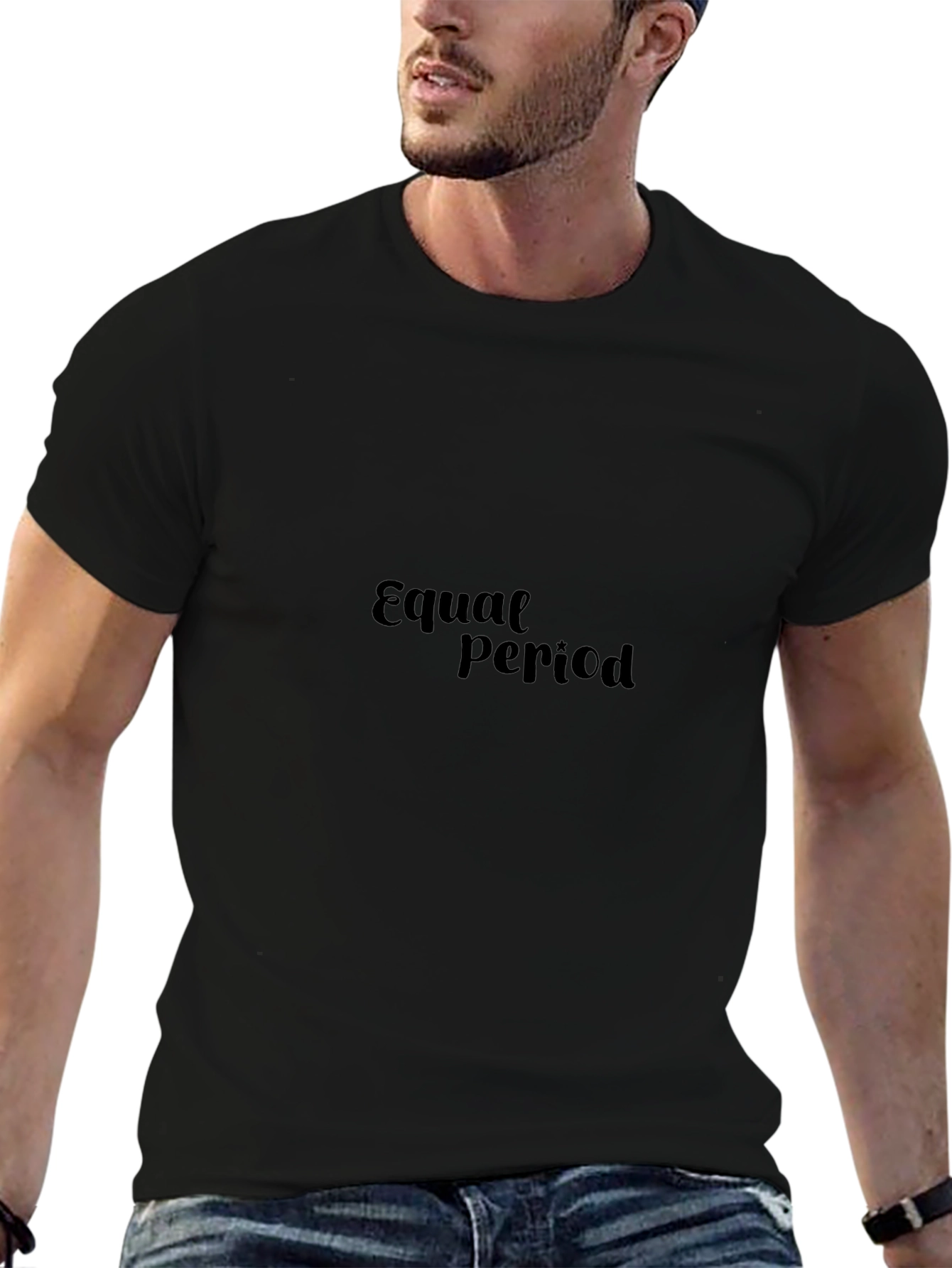 Equal Period Black Graphic T-Shirt