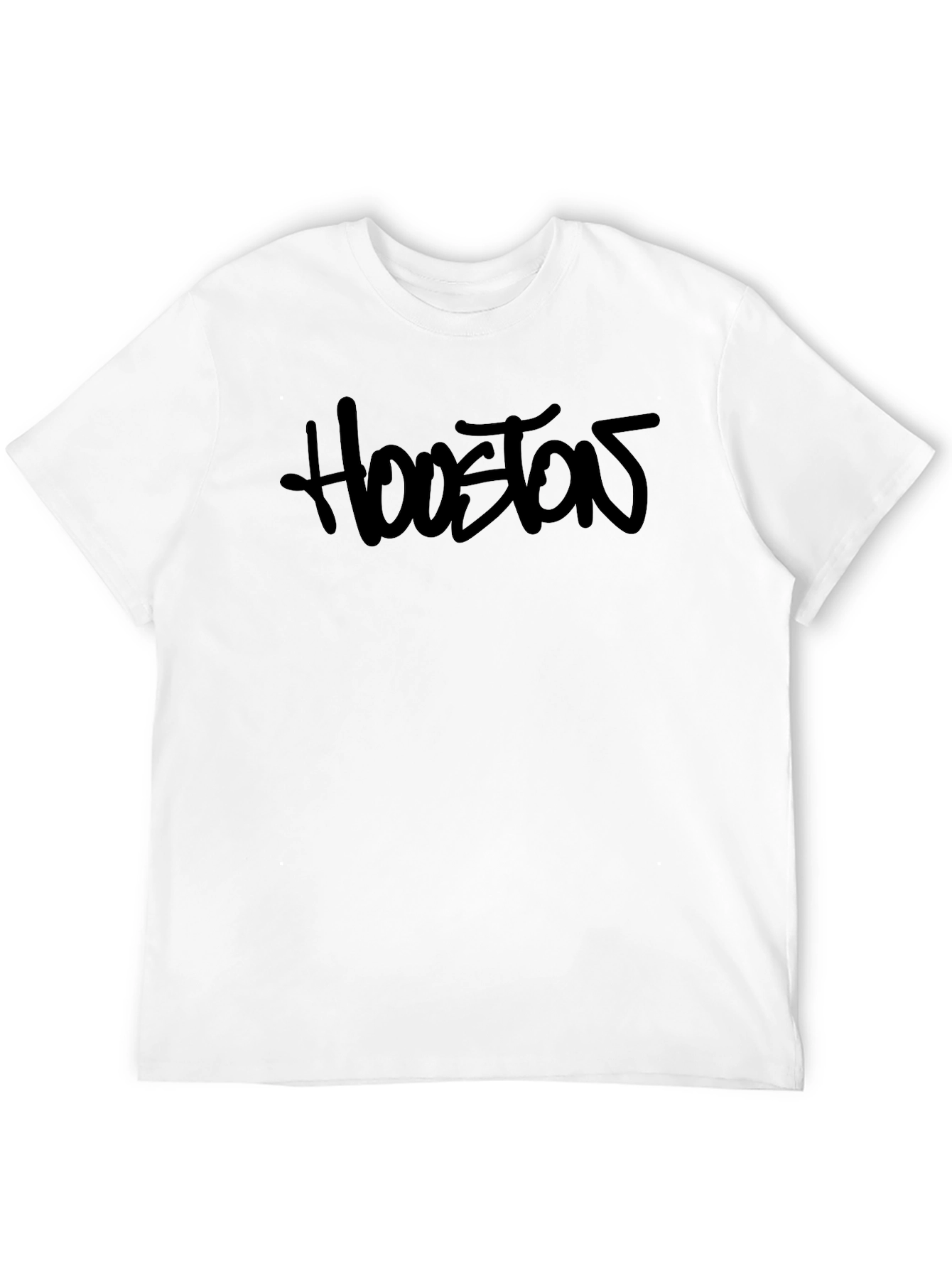 Mens Black Houston Graphic T-Shirt