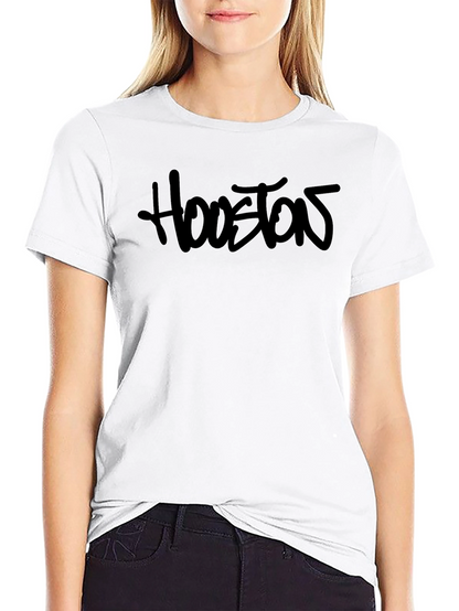 Mens Black Houston Graphic T-Shirt