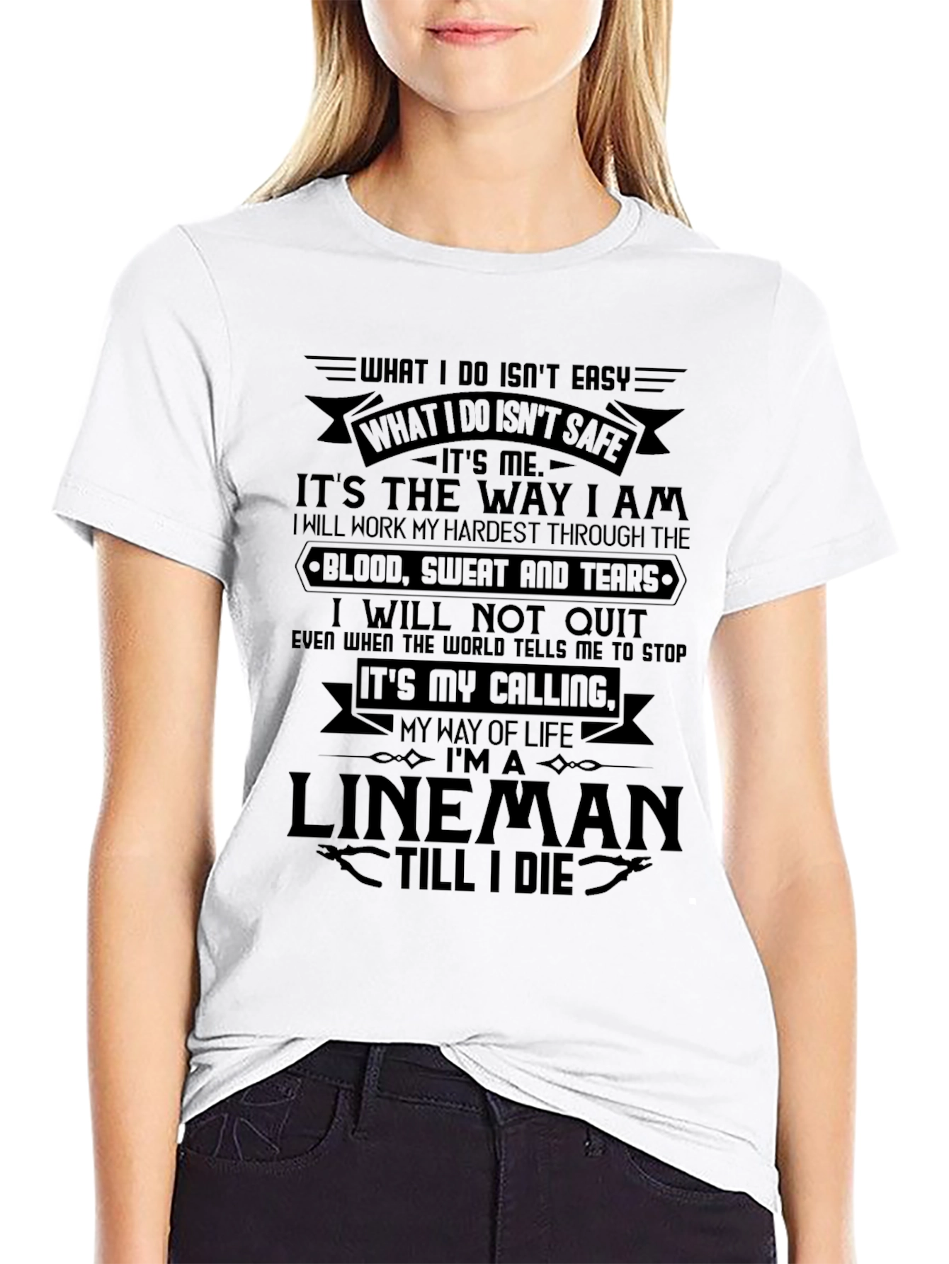 Lineman Pride T-Shirt - Black
