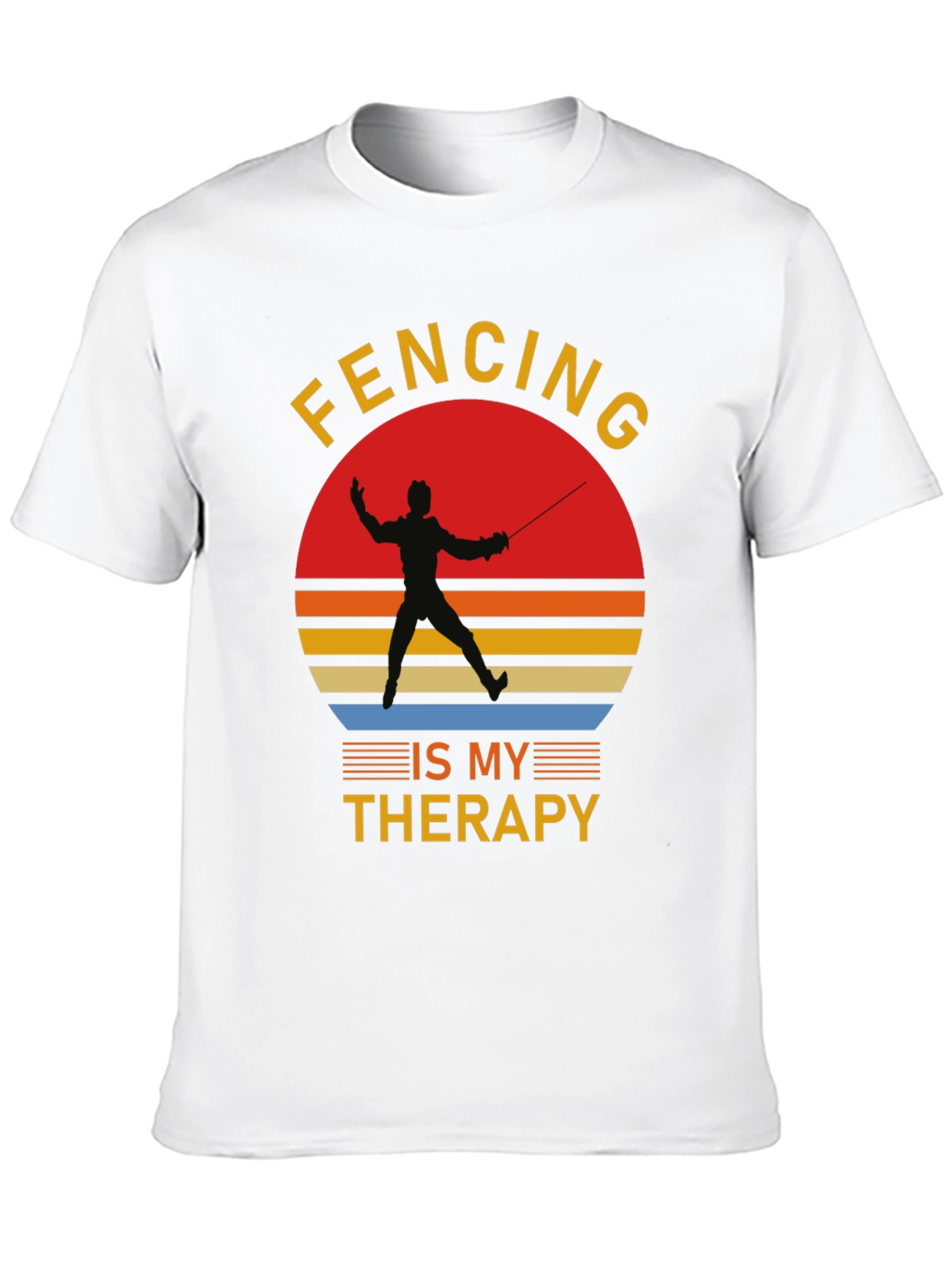 Fencing is My Therapy Graphic T-Shirt