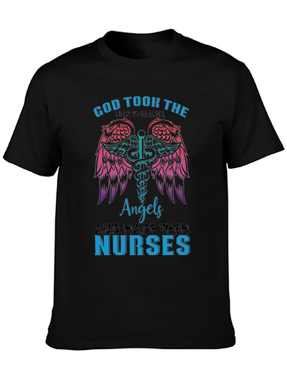 God Took Angels & Made Nurses T-Shirt