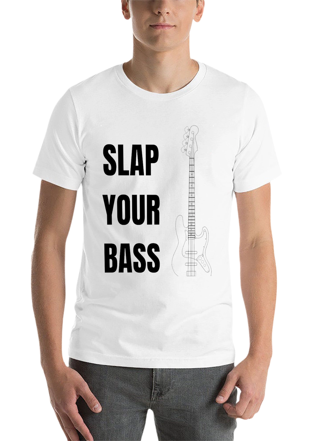 Slap Your Bass Graphic T-Shirt - Musician Tee