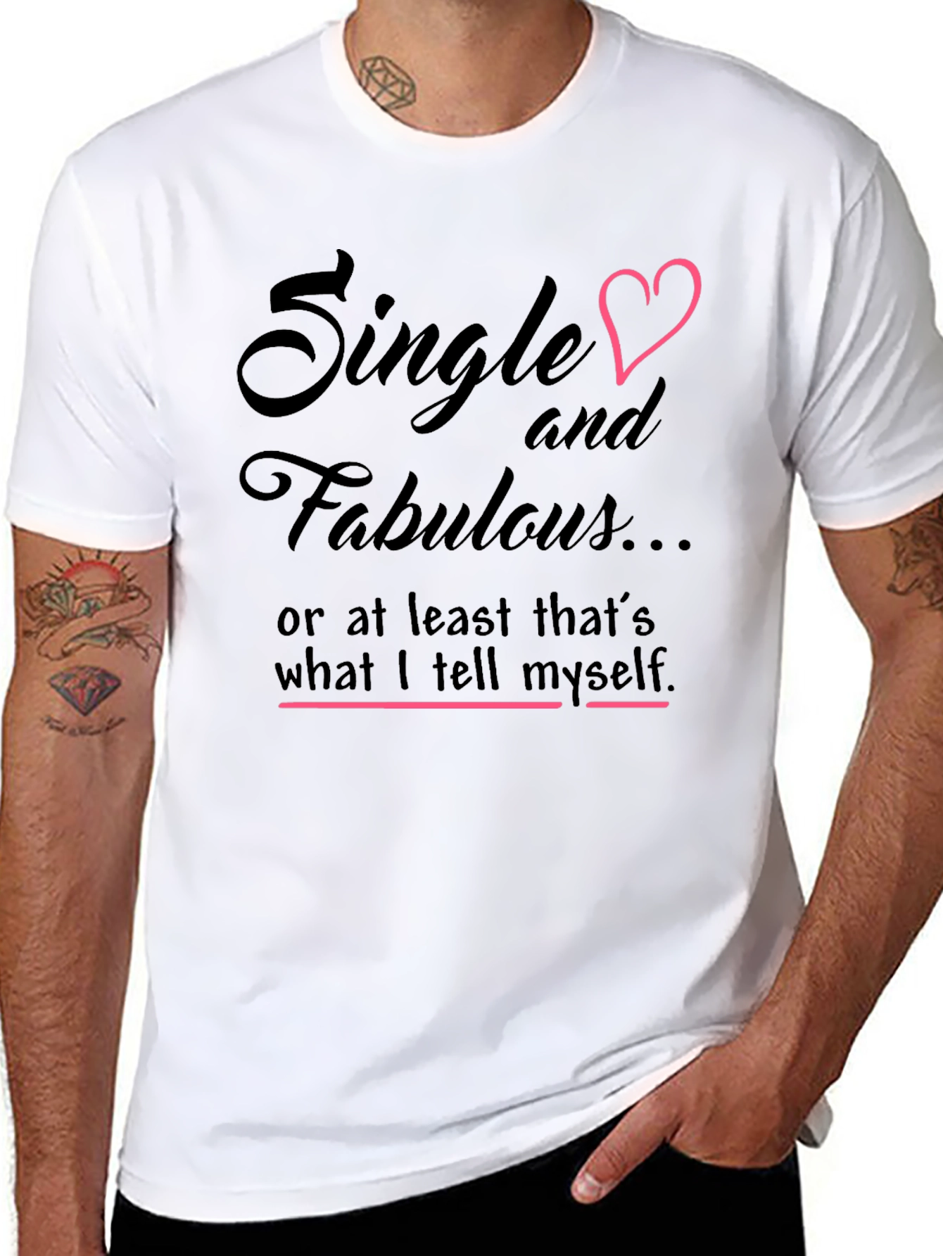 Single & Fabulous Graphic Tee - Black Cotton Shirt