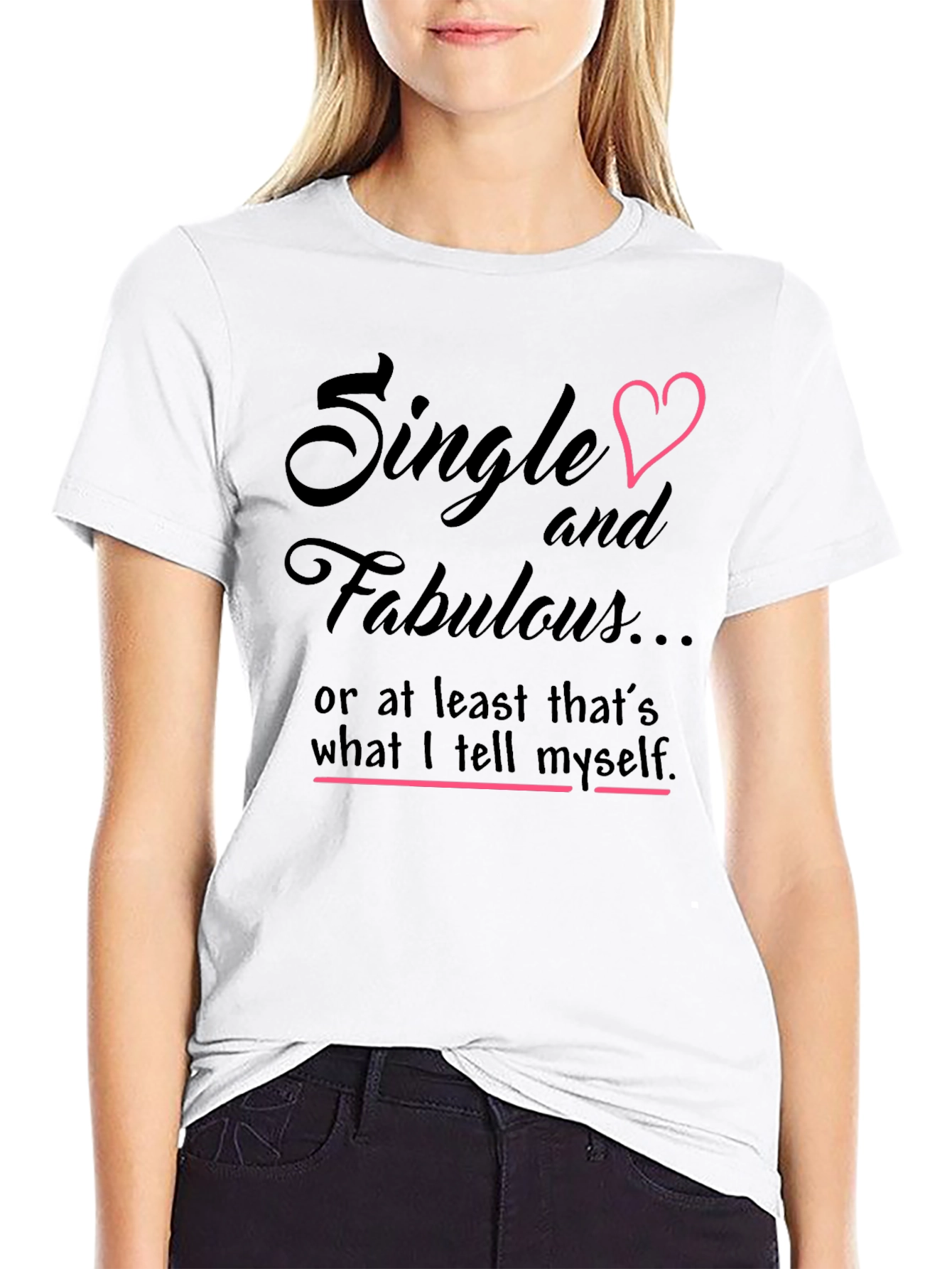 Single & Fabulous Graphic Tee - Black Cotton Shirt