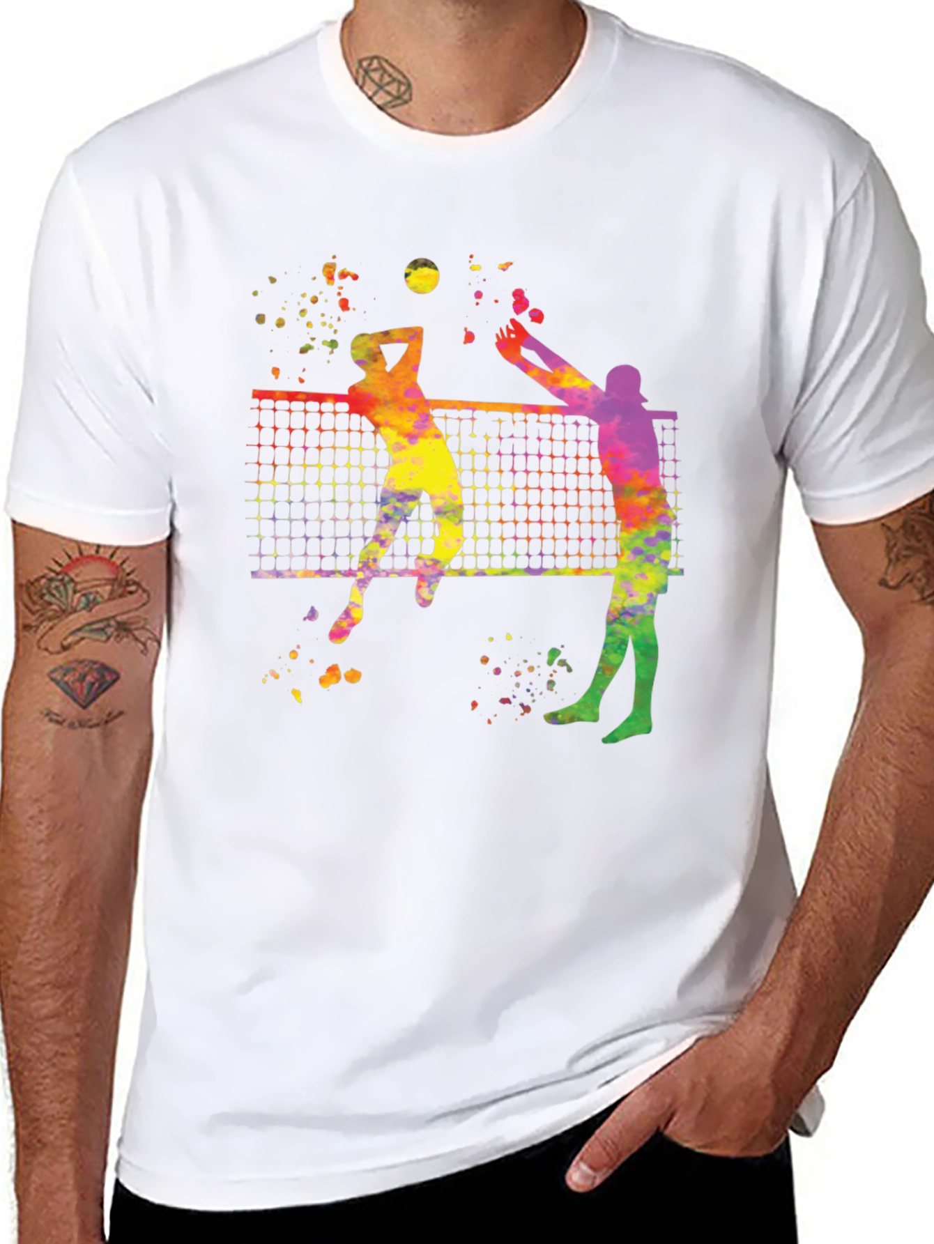 Volleyball Watercolor T-Shirt
