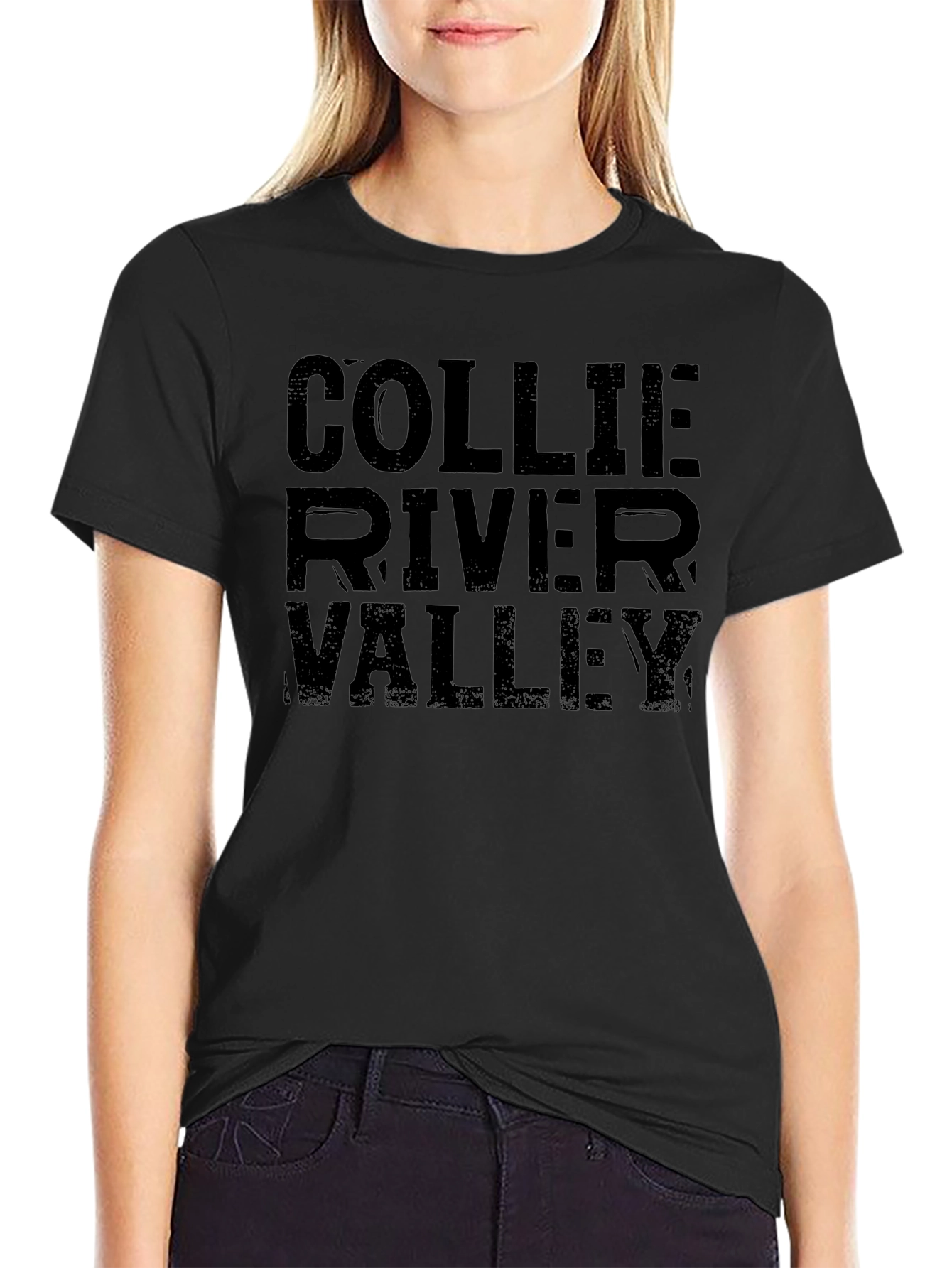Collie River Valley Graphic Tee - Black