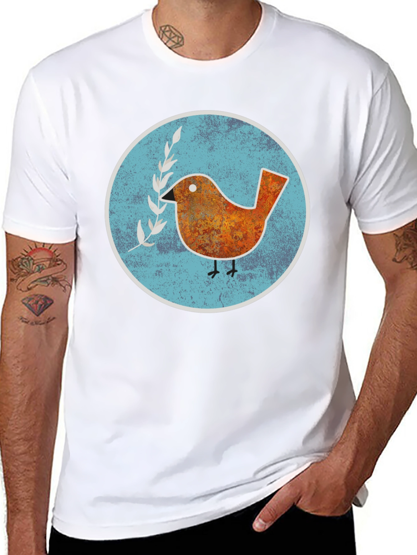 Peace Bird Graphic T-Shirt