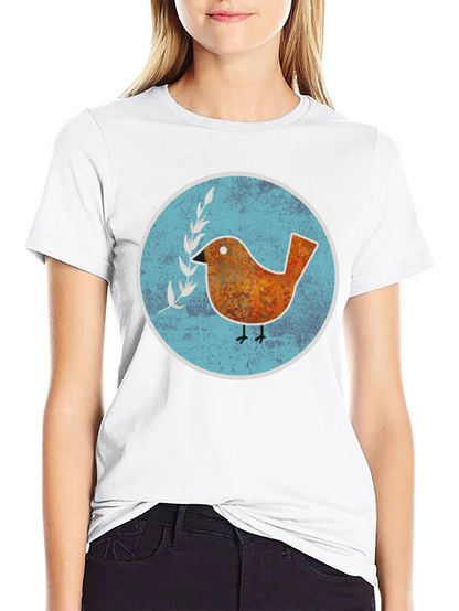 Peace Bird Graphic T-Shirt