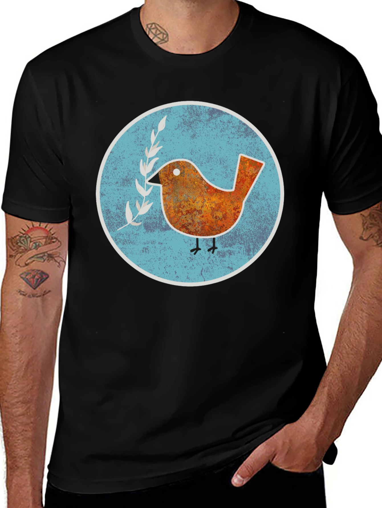 Peace Bird Graphic T-Shirt