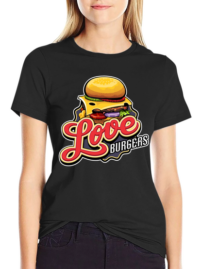 Love Burgers Graphic T-Shirt - Black